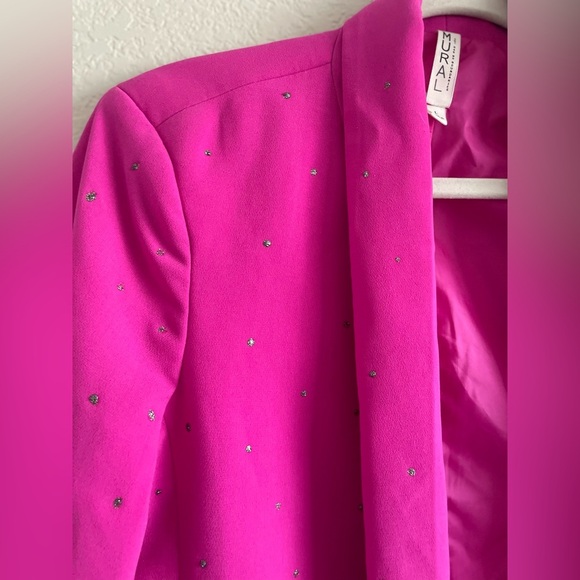 Mural metallic boyfriend-style blazer - Picture 4 of 5